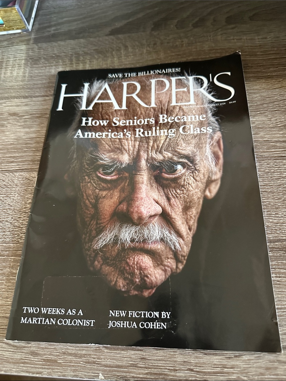 Harper Magazine - Black Cover (How Seniors Became America's Ruling Class)